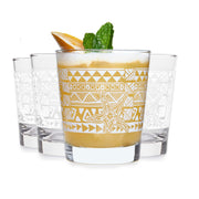 Libbey Tiki Rocks White / 13 Ounces / Tiki Old Fashioned Glasses