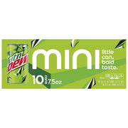 Soda | Mini Cans | 7.5 Fl Oz | 20-Count by Mountain Dew – 7.5 Fl Oz, Green, Pack of 20, Model fan-A-056