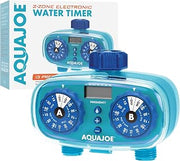 Aqua Joe AJ-ET2Z Easy 2-Zone Electronic Timer w/13 Program Presets, LCD Display, Max Frequency Control (Renewed)