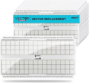 Catchmaster Vector White Glue Trap Refill Monitors, 12-Pk, UV Light Fly Traps for Home, Unscented Sticky Gnat Glue Boards for House, UV Lamp Insect & Mosquito Killer, Adhesive Bug Light Boards