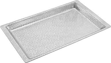 Winco 12 3/4" Silver Plastic Display Tray