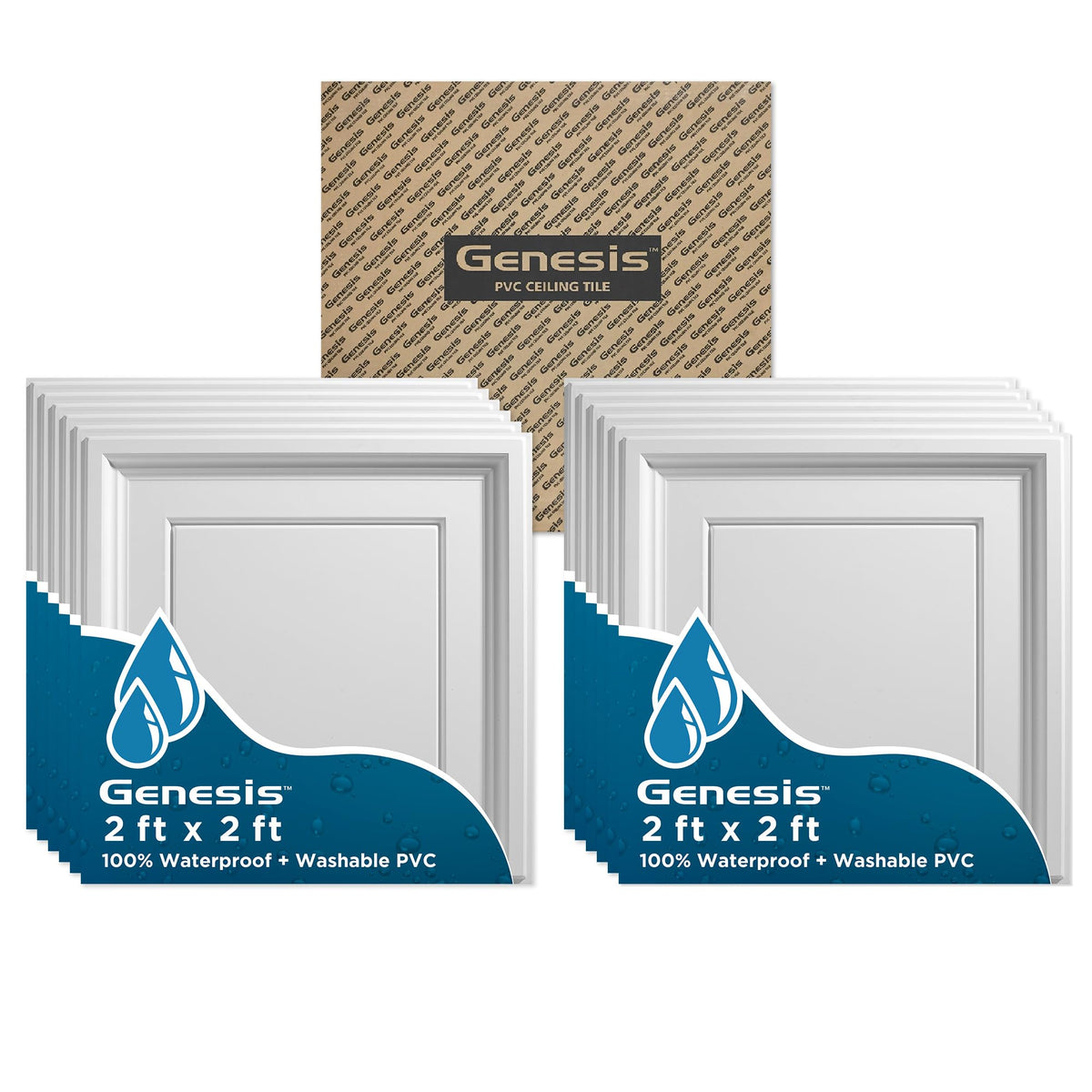 Genesis 12 Pack / White / Classic Vinyl Flooring