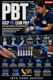 ASCP PBT EXAM PREP FOR CALIFORNIA PHLEBOTOMISTS: Complete Phlebotomy Technician Review, Five 80-Question Practice Exams, Clinical Decision Drills, and the California CPT I Certification Pathway