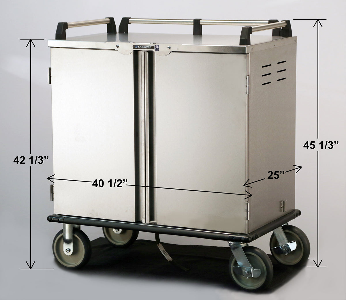 Elite Series Room Service Cart by Lakeside – Stainless Steel, Model 5510
