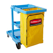Rubbermaid FG618300 Vinyl Replacement Bag with Zipper for Cleaning Cart – 17.25" Length, 10.50" Width, 30.50" Height, Yellow