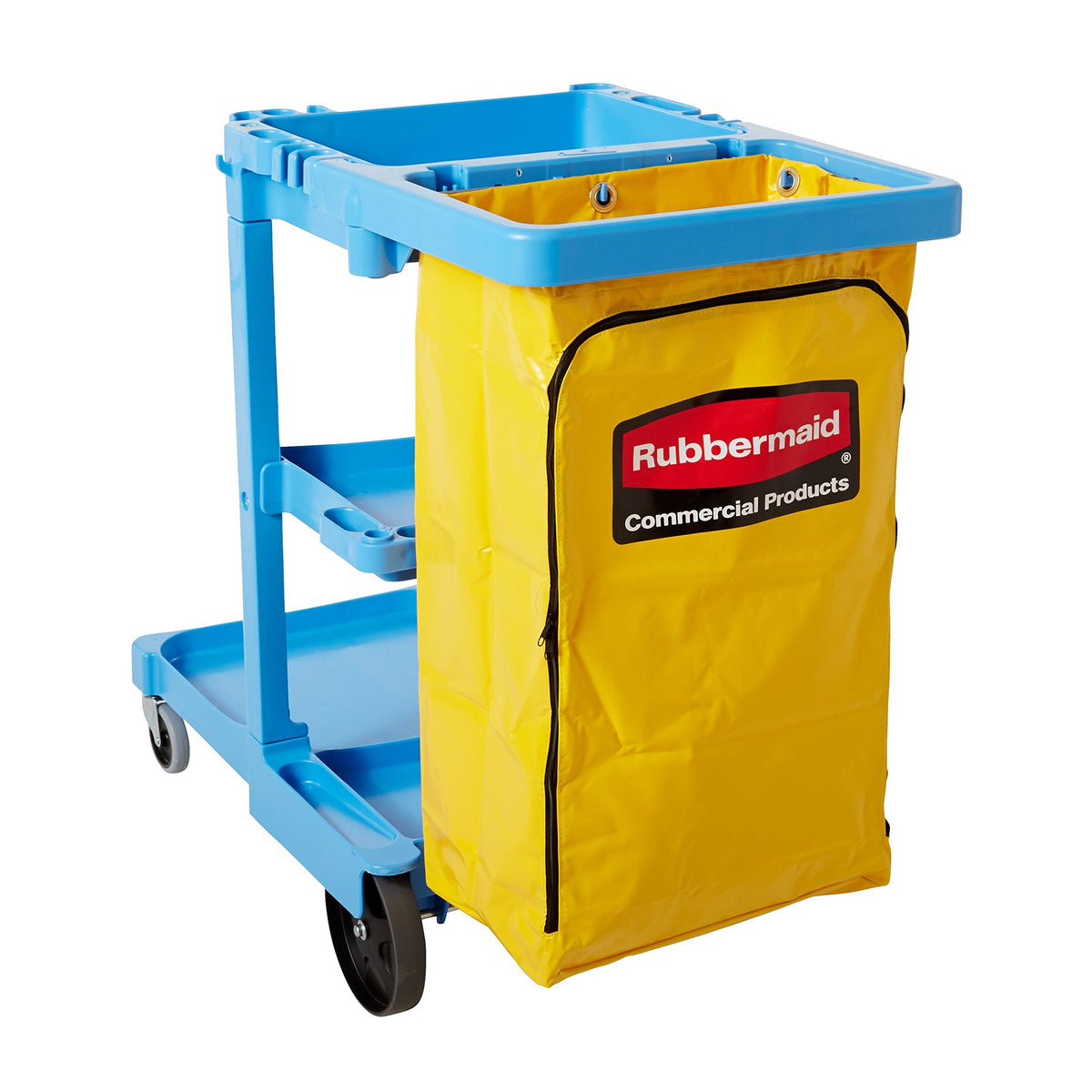 Rubbermaid FG618300 Vinyl Replacement Bag with Zipper for Cleaning Cart – 17.25" Length, 10.50" Width, 30.50" Height, Yellow