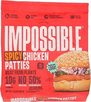 IMPOSSIBLE FOODS Impossible, Frozen Chicken Patties Spicy Plant Based, 13.5 Ounce
