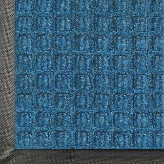 WaterHog Commercial-Grade Entrance Mat, Indoor/Outdoor Floor Mat 6' Length x 4' Width, Medium Blue by M+A Matting