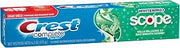 Crest Complete Multi-Benefit Fluoride Toothpaste, Whitening + Scope, Minty Fresh 6.2 oz
