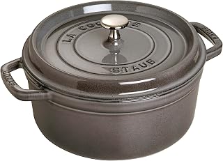 STAUB 621139 Cocotte Round Graphite Grey 24cm 3.8l