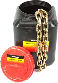 Forney 70404 Chain, Grade 70 Yellow Zinc, 3/8-Inch-by-66-Feet