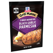 McCormick Black Garlic Parmesan 3-In-1 Seasoning Mix by Grill Mates – 1 Ounce (Pack of 12), Brown, Pack of 12