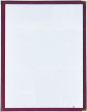 Winco 12" x 9.5" / Double / Burgundy Menu Covers