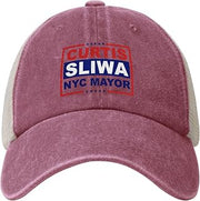 Curtis Sliwa for NYC Mayor Hat New York City 2026 Election Golf Dad Hats Denim Mesh