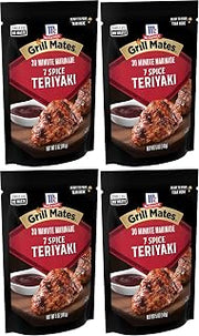 McCormick Grill Mates 7 Spice Teriyaki 30 Minute Marinade, 5 oz (Pack of 4)