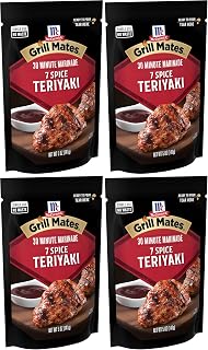 McCormick Grill Mates 7 Spice Teriyaki 30 Minute Marinade, 5 oz (Pack of 4)