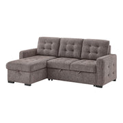 U0707 Brown Reversible Sofa Bed by Global Furniture USA – Metal, Brown, Pack of 2, Model AMZ-U0707-BROWN-REVERSIBLE SOFA BED