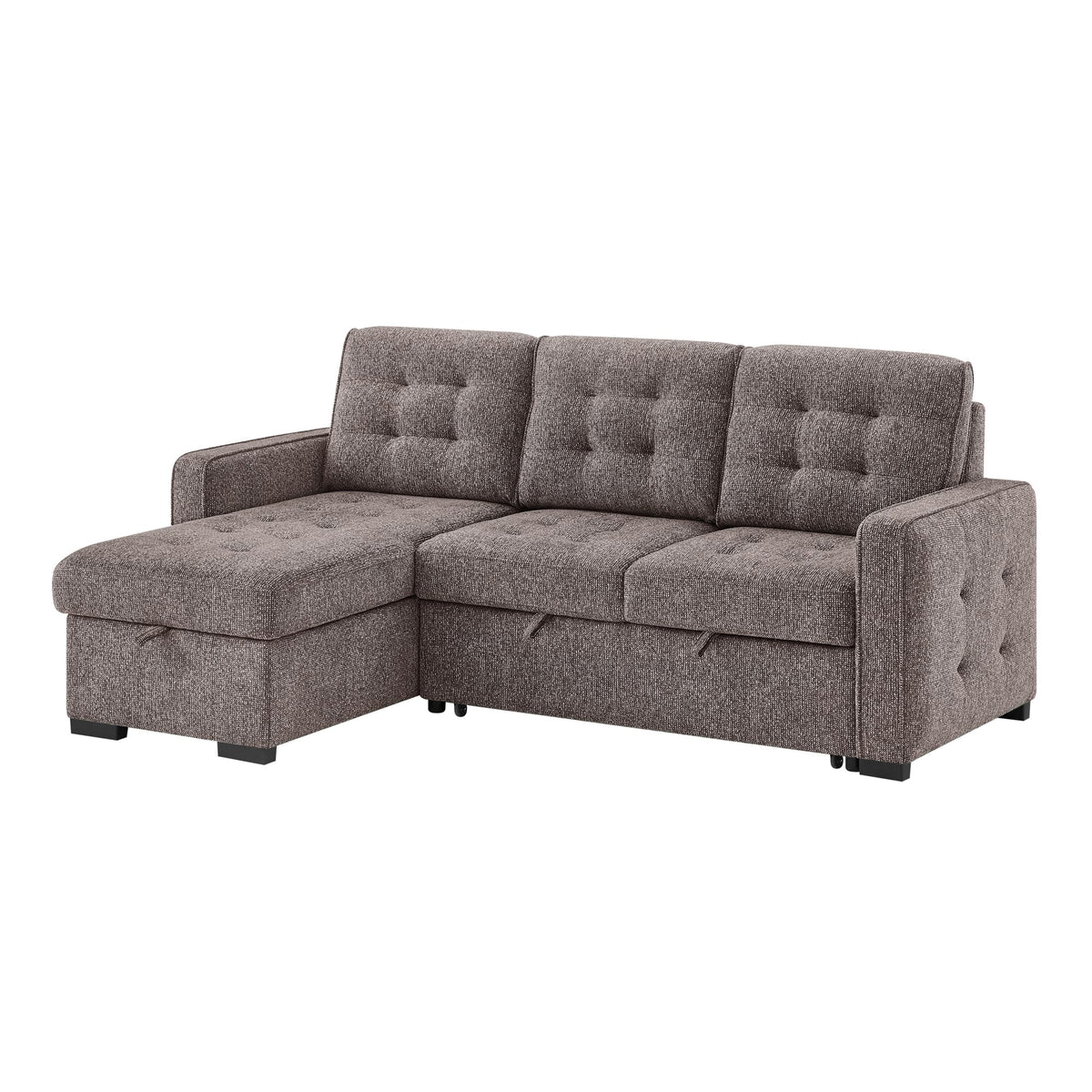 U0707 Brown Reversible Sofa Bed by Global Furniture USA – Metal, Brown, Pack of 2, Model AMZ-U0707-BROWN-REVERSIBLE SOFA BED
