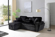 Glory Furniture Connie G00403-SCH Sofa Bed Chaise Black
