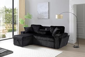 Glory Furniture Connie G00403-SCH Sofa Bed Chaise Black