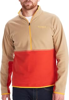 MARMOT Men's Rocklin 1/2 Zip, Lightweight Fleece Pullover Jacket