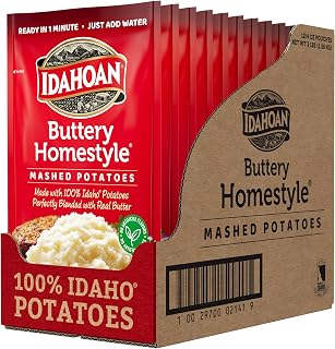 Idahoan Buttery Homestyle® Mashed Potatoes, 4 oz (Pack of 12)
