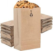 1 Lb Kraft Small Brown Paper Bags (250 Count) Mini Size Bag for Packing Breakfast Food by Stock Your Home – 1 lb, 1.0 pounds, Paper, Kraft Brown, Pack of 250