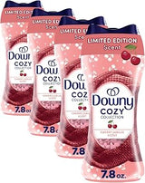 Downy Cozy Collection In-Wash Laundry Scent Booster Beads, Cherry Jubilee Scent, Limited Edition Laundry Beads, 7.8 Ounce (Pack of 4)
