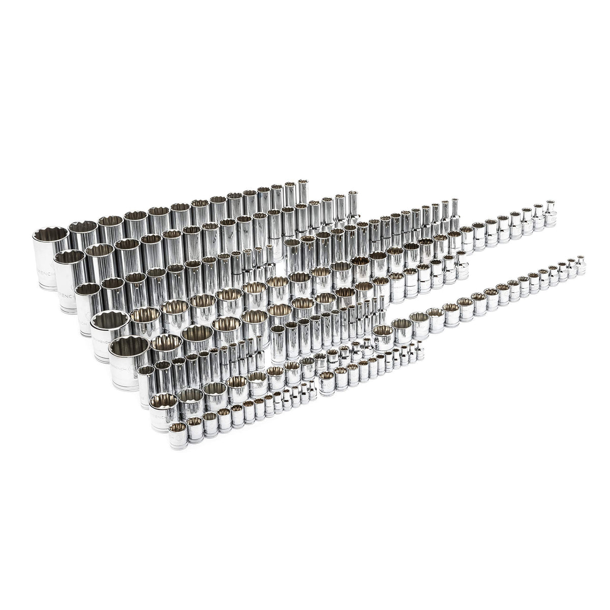 176 Piece 12 Pt Standard/Deep SAE/mm Master Socket Set by GEARWRENCH – Large, Alloy Steel, Model 89074