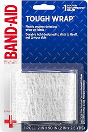 BAND-AID Brand of First Aid Products Tough Wrap, 2 in x 2.5 yd, 1 Roll