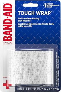 BAND-AID Brand of First Aid Products Tough Wrap, 2 in x 2.5 yd, 1 Roll