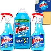Windex Original Glass Cleaner, 2 spray bottles + 67 fl. oz. Refill