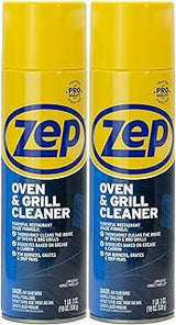 Zep Heavy-Duty Oven and Grill Cleaner - 19 oz (Case of 2) ZUOVGR19 - Dissolves Grease on Contact, on Burners, Grates and Drip Pans