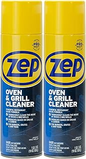 Zep Heavy-Duty Oven and Grill Cleaner - 19 oz (Case of 2) ZUOVGR19 - Dissolves Grease on Contact, on Burners, Grates and Drip Pans