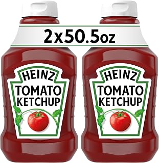 HEINZ Tomato Ketchup, 2 ct Pack, 50.5 oz Bottles