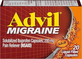 Advil Migraine Liquid Filled Capsules - 20 ct, Pack of 5