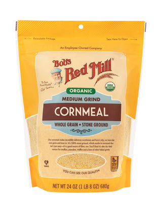 Organic Medium Grind Cornmeal by Bob's Red Mill – 24 Ounce (Pack of 1), No Color, Model 039978039187