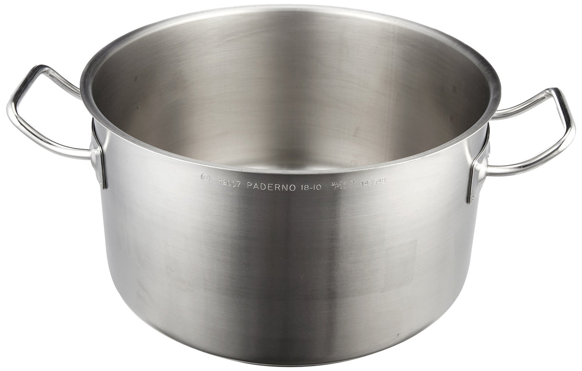 Saucepan 2 Handles 28 CM. by PADERNO – 9.8 liters, steel, Stainlesssteel, Model 12007-28