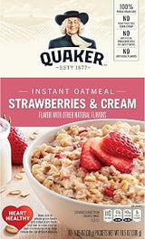 Quaker Instant Oatmeal Strawberry & Cream 10 pk
