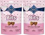 Blue Buffalo Valentine Blue Bits Natural SoftMoist Training Dog Treats Chicken Recipe 4.5-oz Bag (Pack of 2)