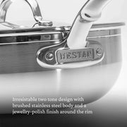 ProBond Forged TITUM - Professional Clad Stainless Steel by Hestan – 3.5 quarts, Stainless Steel, Model 5299
