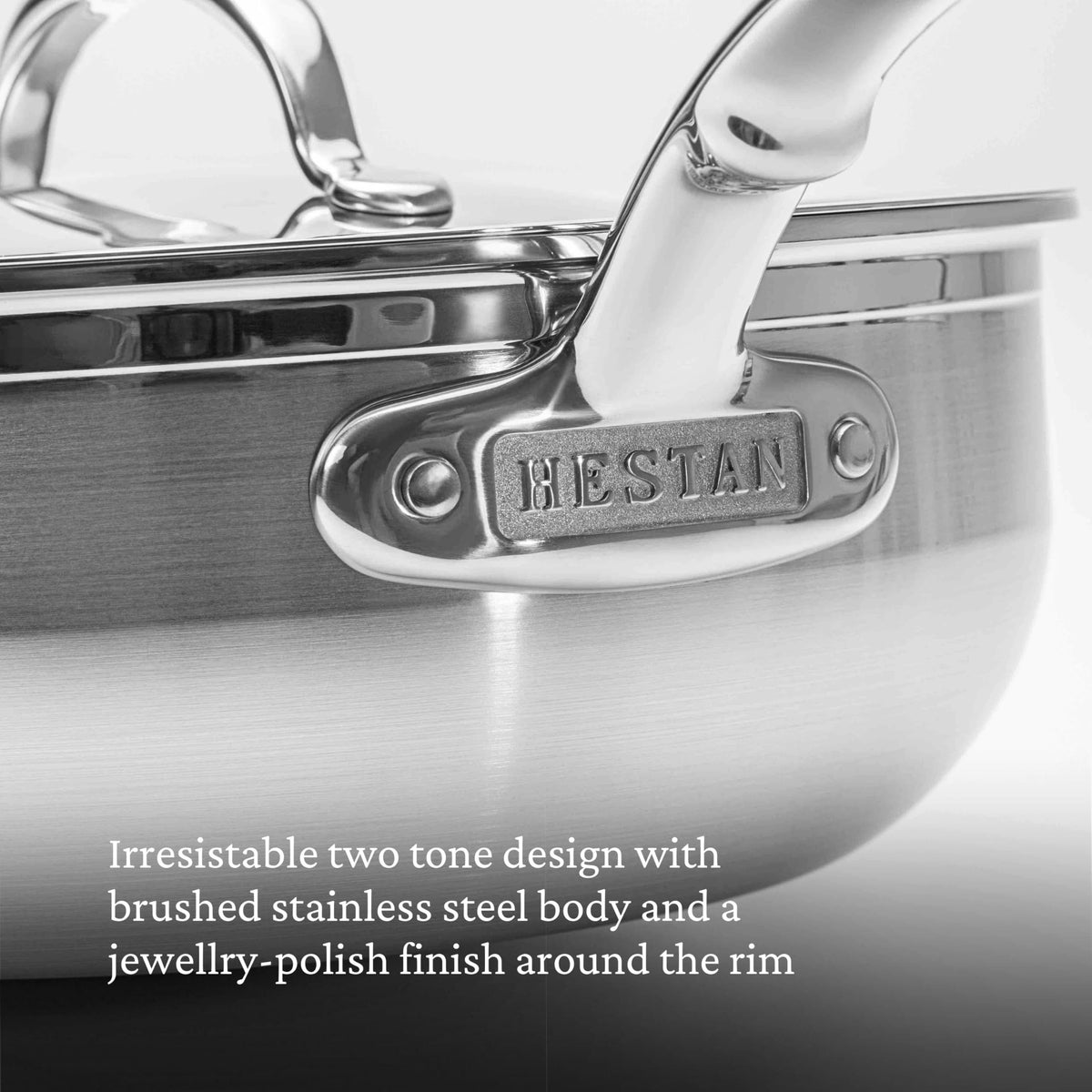ProBond Forged TITUM - Professional Clad Stainless Steel by Hestan – 3.5 quarts, Stainless Steel, Model 5299