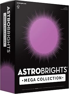 Astrobrights Mega Collection Colored Paper, 8 ½ x 11, 24 lb/89 gsm, Bright Purple, 625 Ct. (91675) "Amazon Exclusive" - More Sheets!