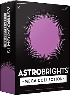 Astrobrights Mega Collection, Colored Cardstock, Bright Purple, 320 Sheets, 65 lb/176 gsm, 8.5" x 11" - MORE SHEETS! (91697)
