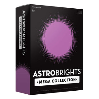 Mega Collection by Astrobrights – 320 Count (Pack of 1), Paper, Bright Purple, Model 91697