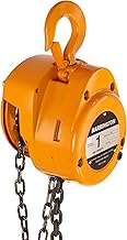 Harrington CF Hand Chain Hoist, Hook Mount, 1 Ton Capacity, 10' Lift, 14.6" Headroom, 1.1" Hook Opening