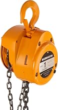 Harrington CF Hand Chain Hoist, Hook Mount, 3 Ton Capacity, 20' Lift, 23.2" Headroom, 1.7" Hook Opening
