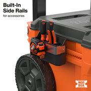 MODbox Three Drawer Rolling Toolbox by KLEIN TOOLS – Three Drawer Rolling Toolbox, Impact Resistant Polymers, Orange, Model 54890MB