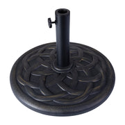 Kona Universal Cement Umbrella Base by Flash Furniture – 19.25", Steel, Plastic, Cement, Bronze, Model GM-UB19-BRNZ-GG