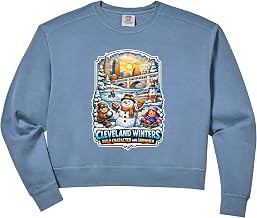 Women's Cleveland Winters Build Character Comfort Colors Crop Sweatshirt